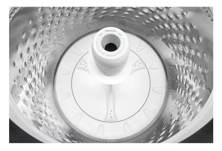 Pictures of Maytag Top Load 4.7 cu. ft. Agitator Washer with Extra Power and Deep Fill Option MVW5435PW - Open Box and MayTag 7.0 cu. ft. Top Load Electric Wrinkle Prevent Dryer MED4500MW - Scratch & Dent (Minor) - Neu Appliance Outlet - Discount Appliance Outlet in Austin, Tx