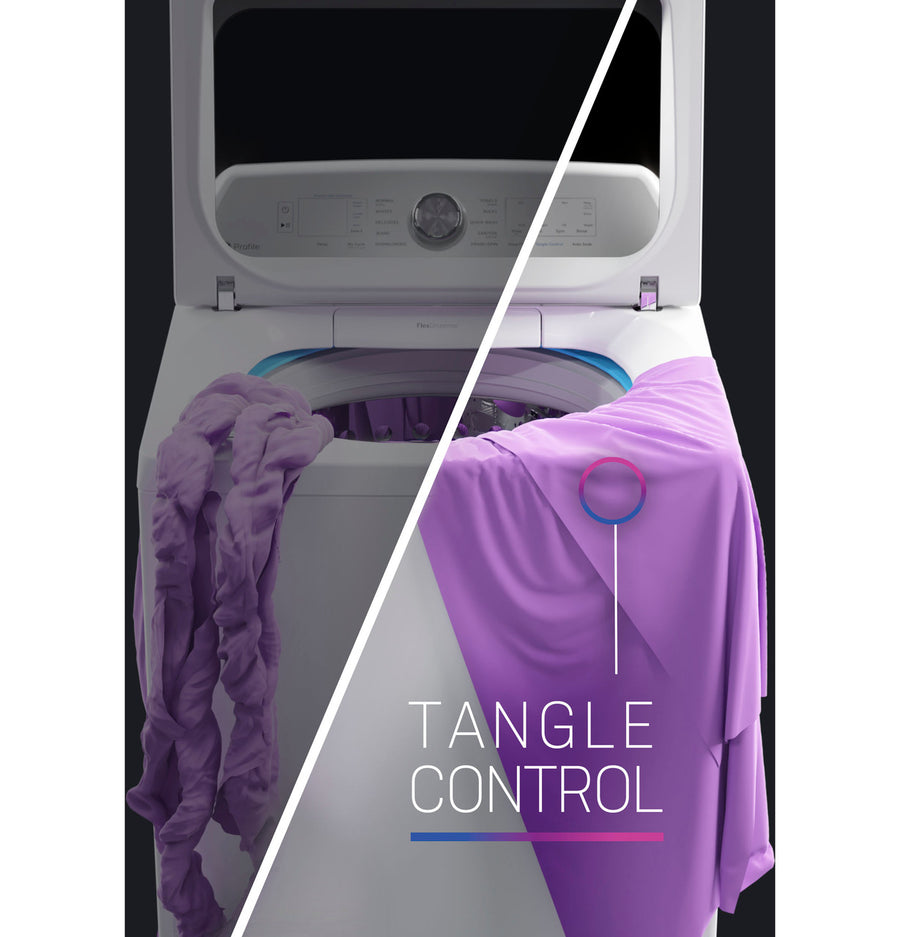 GE Profile™ ENERGY STAR® 4.9 cu. ft. Capacity Washer with Smarter Wash Technology and FlexDispense™ 20232728 - PTW605BPRDG - Open Box