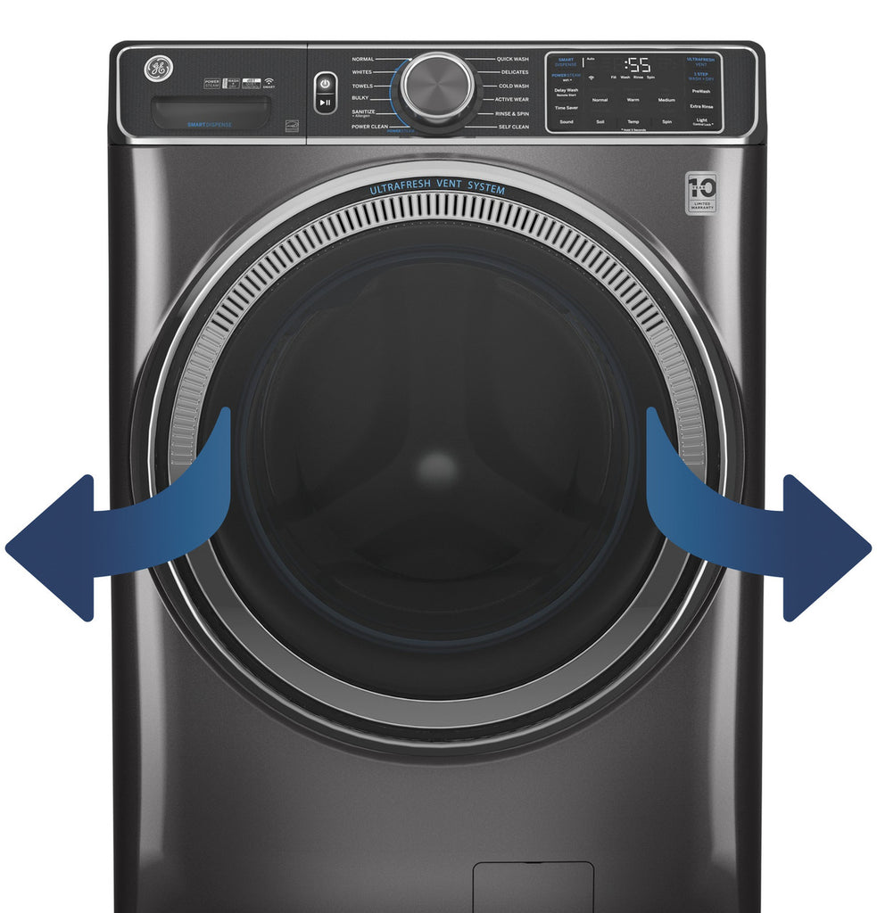 Pictures of GE ENERGY STAR 4.8 cu. ft. Capacity Smart Front Load Washer with UltraFresh Vent System with OdorBlock GFW550SSNWW - New in Box - Neu Appliance Outlet - Discount Appliance Outlet in Austin, Tx