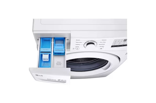 LG Ultra Large Capacity Front Load 4.5 Cu. Ft. Washer in White with ColdWash Technology WM3400CW - Scratch & Dent (Minor) and LG 7.4 cu. ft. Large Capacity Electric Dryer in White 16264 - DLE3400W - Scratch & Dent (Minor)