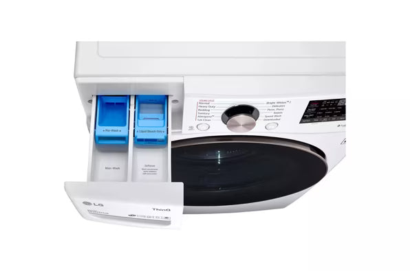 LG 4.5 cu. ft. Front Load Washer with Steam and Built-In Intelligence in White 251318SD1348 - WM4000HWA - Scratch & Dent (Moderate)