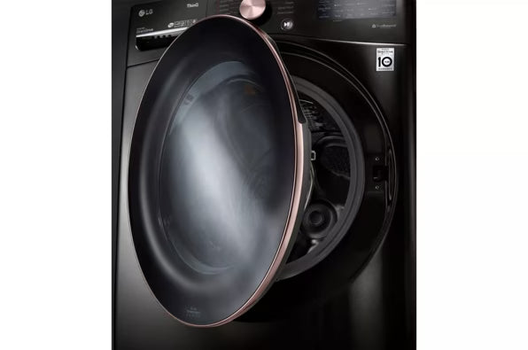 LG Front Load 4.5 Cu. Ft. Washer with TurboWash 360 Technology WM4000HBA - Scratch & Dent (Minor) and LG Smart Wi-Fi Enabled Front Load Electric 7.4 Cu. Ft. Dryer with TurboSteam 16265 - DLEX4000B - Scratch & Dent (Moderate)