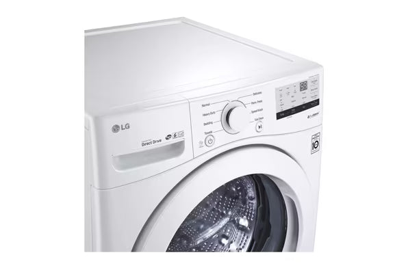 LG Ultra Large Capacity Front Load 4.5 Cu. Ft. Washer in White with ColdWash Technology WM3400CW - Scratch & Dent (Minor) and LG 7.4 cu. ft. Large Capacity Electric Dryer in White 16264 - DLE3400W - Scratch & Dent (Minor)