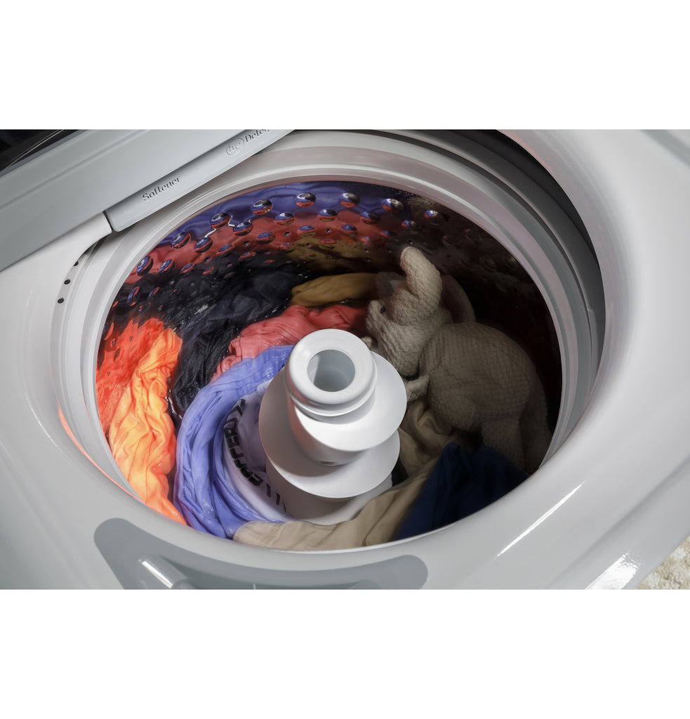 Pictures of GE 4.5 cu. ft. Capacity Washer with Water Level Control GTW585BSVWS - New in Box and GE Electric 7.4 Cu. Ft. Front Load Dryer with Sensor Dry in White GTD58EBSVWS - Open Box - Neu Appliance Outlet - Discount Appliance Outlet in Austin, Tx
