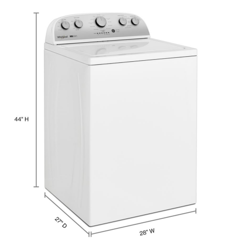Pictures of Whirlpool White Top Load 3.8 Cu. Ft. Washer with Removable Agitator WTW4957PW and Whirlpool White Electric 7.0 Dryer with Auto Dry WED4950HW - New in Box - Neu Appliance Outlet - Discount Appliance Outlet in Austin, Tx
