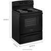 Amana 30-inch Electric Range with Temp Assure Cooking System in Black ACR4303MFB - Scratch & Dent (Minor)