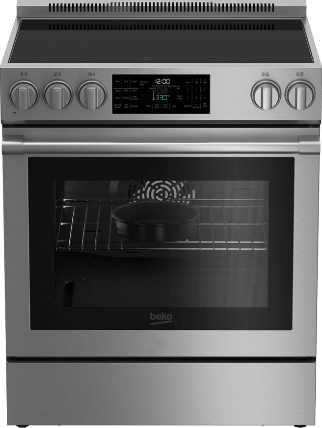 Beko Stainless Steel Slide-In Electric Range SLER30530SS - Scratch & Dent (Minor)