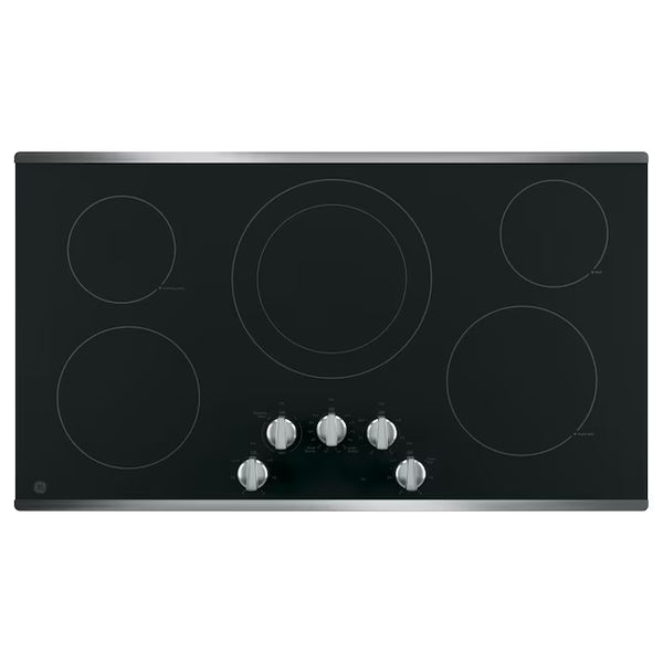 GE® 36" Built-In Knob Control Electric Cooktop GE9900 - JP3036SLSS - New In Box