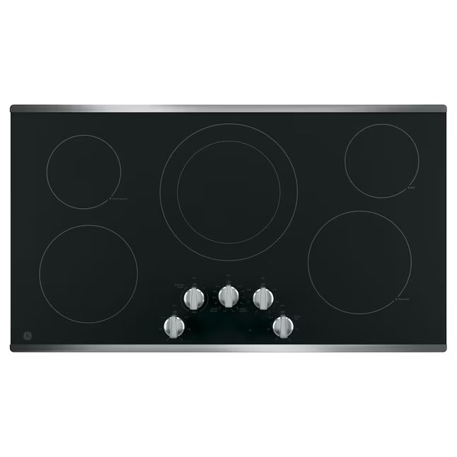 GE® 36" Built-In Knob Control Electric Cooktop GE9900 - JP3036SLSS - New In Box