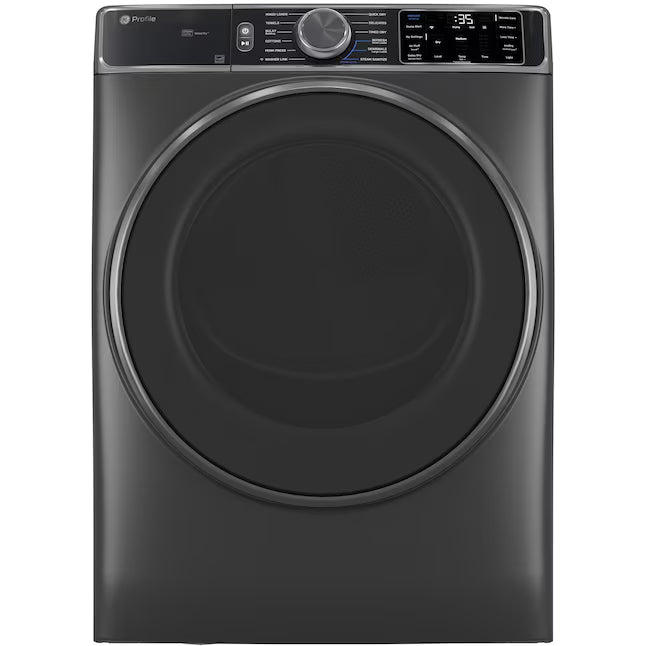 GE Profile™ 5.5 cu. ft. Capacity Smart Front Load ENERGY STAR® Steam Washer PFW955SPWGN - New Box and GE Profile 7.8-cu ft Stackable Vented Gas Dryer with Steam Cycle in Carbon Graphite 16204 - PFD95GSPWDS - Scratch & Dent (Minor)
