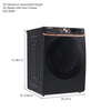 Pictures of Samsung 7.5 cu. ft. Smart Electric Dryer with Steam Sanitize+ and Sensor Dry in Brushed Black DVE50BG8300V - New in Box - Neu Appliance Outlet - Discount Appliance Outlet in Austin, Tx