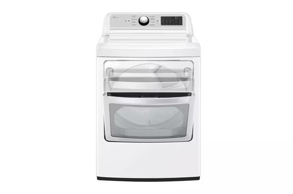 LG 4.5-cu ft High Efficiency Impeller Top-Load Washer ENERGY STAR in White WT7060CW - Certified Refurbished and LG 7.3 cu. ft. Ultra Large Capacity Smart wi-fi Enabled Rear Control Gas Dryer with EasyLoad™ Door DLG7401WE - Certified Refurbished