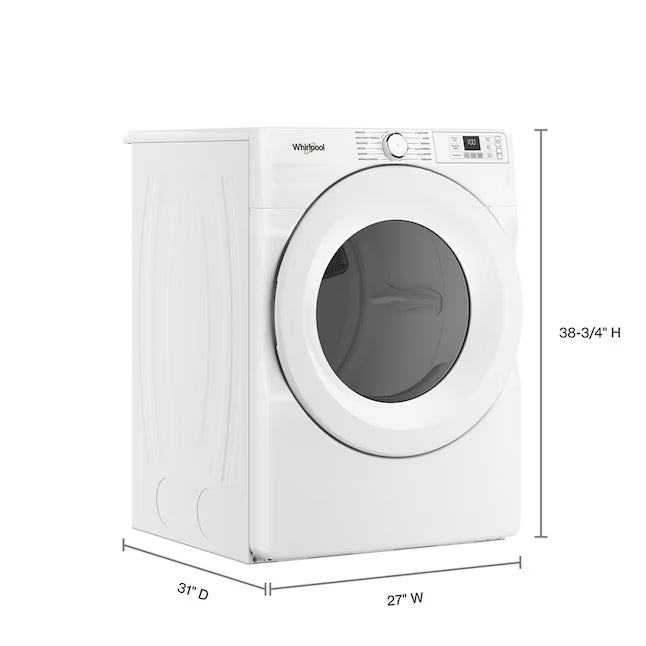 Whirlpool White Front Load Energy Star 4.5 Cu. Ft. Washer with Tumble Fresh Option WFW4720RW - Open Box and Whirlpool 7.4 cu. ft. ENERGY STAR® Front Load Electric Dryer with Wrinkle Shield™ Option WED4720RW - Scratch & Dent (Minor)