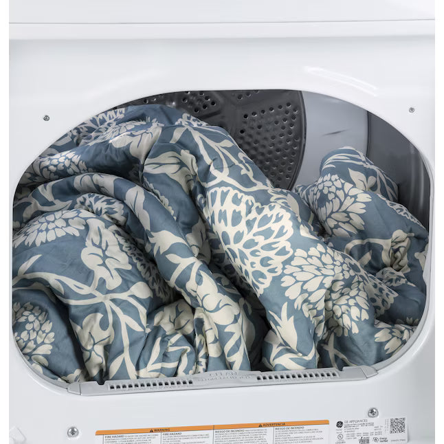 GE® ENERGY STAR® 4.8 cu. ft. Capacity Washer with Sanitize w/Oxi in White GTW720BSNWS - Certified Refurbished and GE White Electric Aluminized Alloy Drum 7.2 Cu. Ft. Dryer with Sensor Dry and Extended Tumble GTD45EASJWS - Certified Refurbished