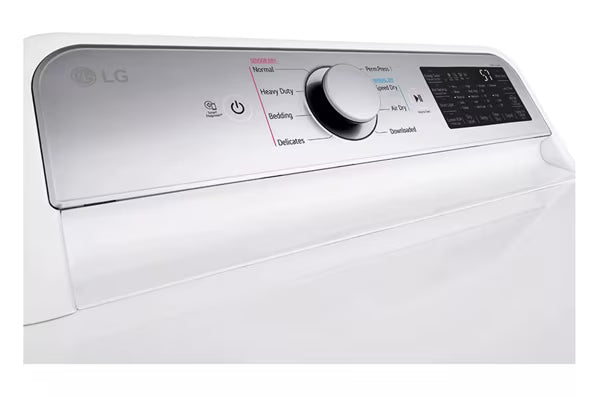 LG 4.5-cu ft High Efficiency Impeller Top-Load Washer ENERGY STAR in White WT7060CW - Certified Refurbished and LG 7.3 cu. ft. Ultra Large Capacity Smart wi-fi Enabled Rear Control Gas Dryer with EasyLoad™ Door DLG7401WE - Certified Refurbished