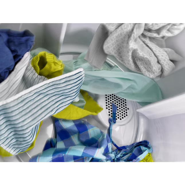 Amana Top Load 3.5 Cu. Ft. Washer with Dual Action Agitator, and Porcelain Tub NTW4516FW - Certified Refurbished and Amana 6.5 Cu. Ft. Electric Dryer with Wrinkle Shield Option and Automatic Dryness Control 16282 - NED4655EW - Scratch & Dent (Minor)