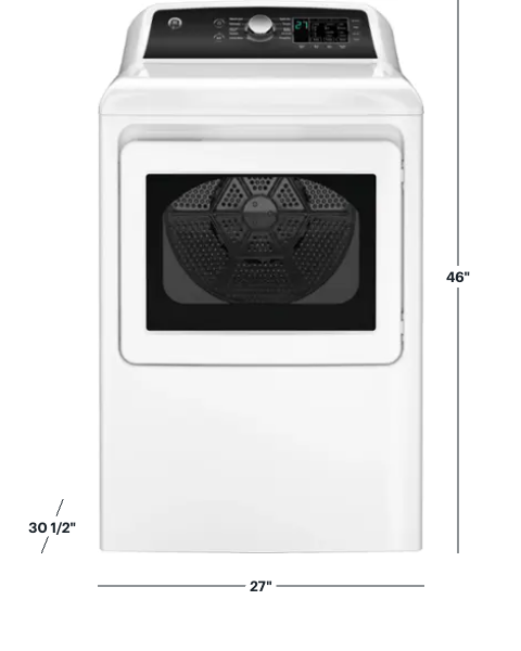 GE 4.5 cu. ft. Capacity Washer with Water Level Control GTW585BSVWS - New in Box and GE Electric 7.4 Cu. Ft. Front Load Dryer with Sensor Dry in White GTD58EBSVWS - Open Box