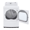 LG 7.3 cu. ft. Ultra Large Capacity Electric Dryer with Sensor Dry Technology 3SD905 - DLE7150W - Scratch & Dent (Minor)