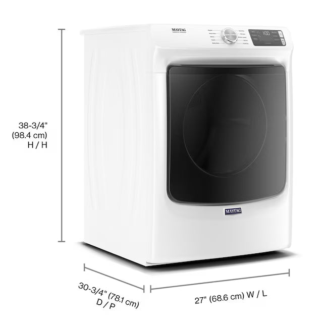 Maytag 7.3 cu. ft. Front Load Gas Dryer with Extra Power and Quick Dry Cycle 30133SD117 - MGD5630HW - Scratch & Dent (Minor)