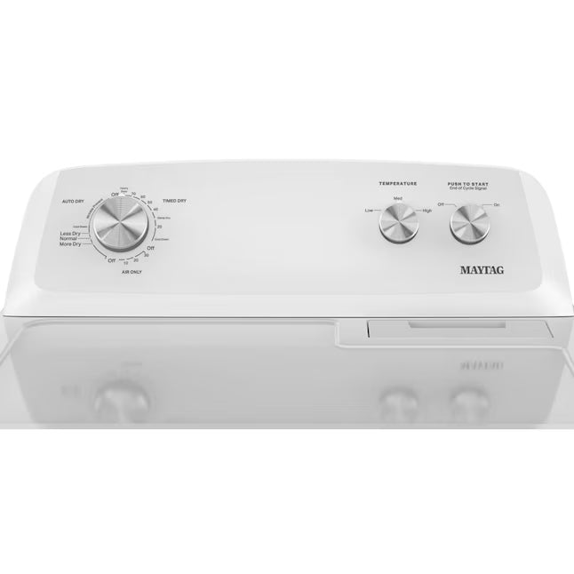 Maytag Top Load 3.8 cu. ft. Washer with Deep Fill and Quick Wash Cycle MVW4005SW - Open Box and Maytag Top Load Electric Wrinkle Prevent 7.0 cu. ft. Dryer with Auto Dry MED4005SW - Scratch & Dent (Moderate)