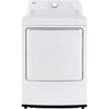 LG 4.3 cu. ft. Capacity Top Load Washer with TurboDrum™ Technology and Impeller WT6100CW - Open Box and LG 7.3 Cu. Ft.  Electric Rear Control Ultra Large Capacity Dryer in White with Sensor Dry 16058 - DLE6100W - Open Box