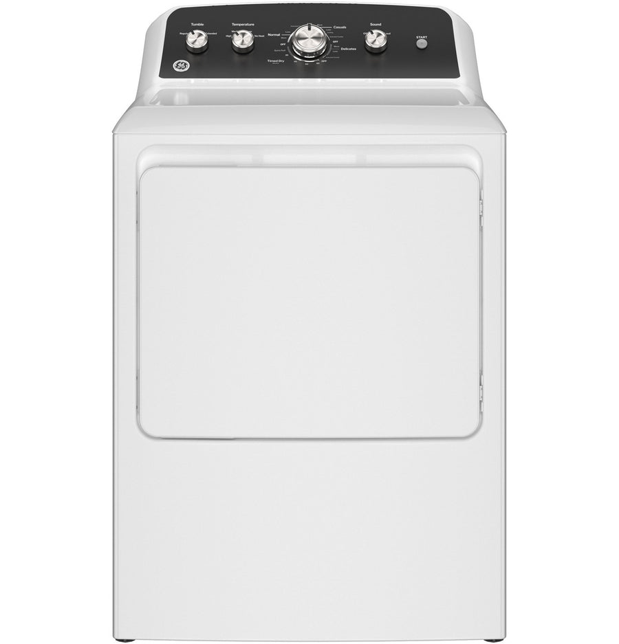 GE® 4.5 cu. ft. Capacity Washer with Stainless Steel Basket GTD48EASWWB - Certified Refurbished and GE 7.2 cu. ft. Capacity Electric Dryer with Up To 120 ft. Venting and Extended Tumble - GTD48GASWWB - New in Box