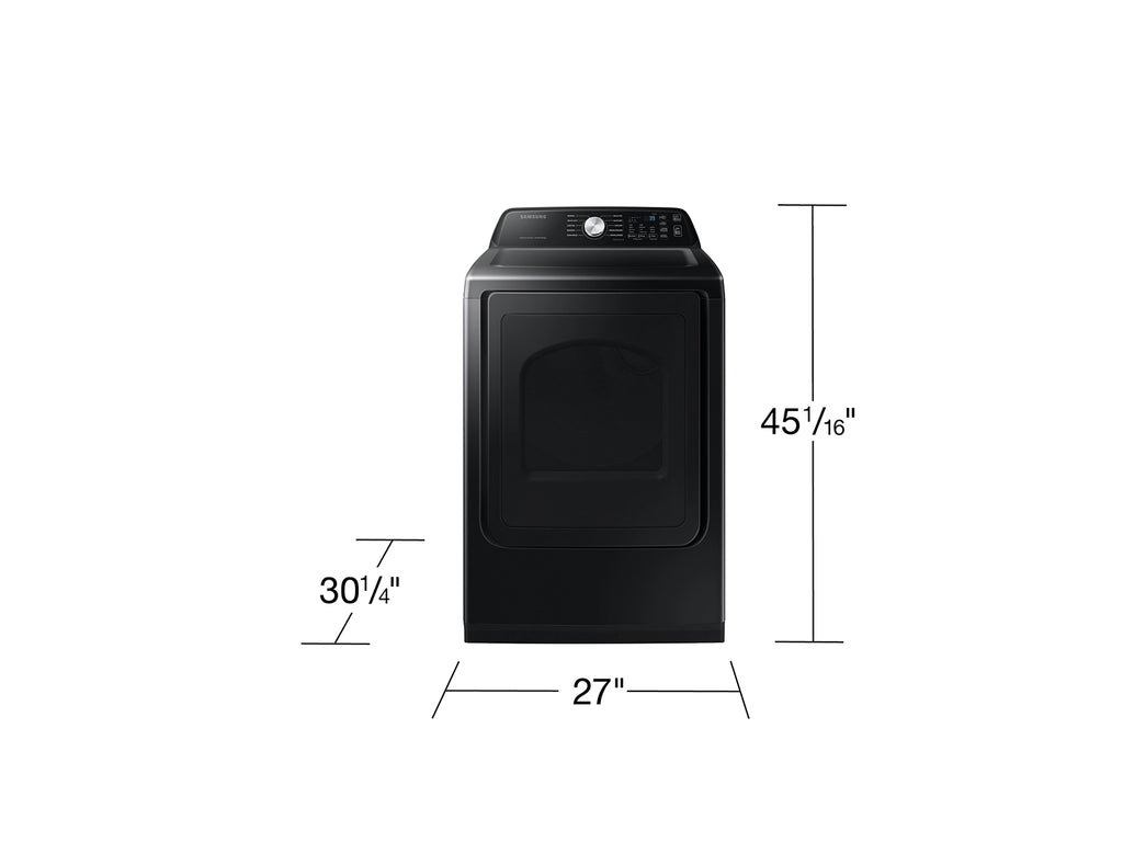 Samsung 4.5 cu. ft. Capacity Top Load Washer with Active WaterJet in Platinum WA45T3400AP - Certified Refurbished and Samsung 7.4 cu. ft. Smart Electric Dryer with Sensor Dry 16042 - DVE47CG3500V - Scratch & Dent (Minor)