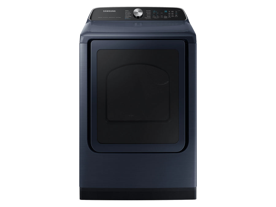 Samsung Stainless Steel 5.0 Cu. Ft. Washer with SuperSpeed and Active WaterJet WA50R5400AV - Certified Refurbished and Samsung Electric 7.4 Cu. Ft. Dryer with PetCare Dry and Steam Sanitize+ DVE54CG7150D - Scratch and Dent (Moderate)