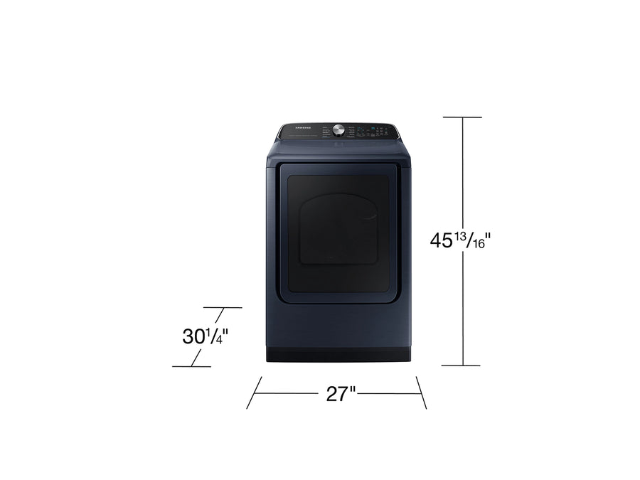 Samsung Stainless Steel 5.0 Cu. Ft. Washer with SuperSpeed and Active WaterJet WA50R5400AV - Certified Refurbished and Samsung Electric 7.4 Cu. Ft. Dryer with PetCare Dry and Steam Sanitize+ DVE54CG7150D - Scratch and Dent (Moderate)