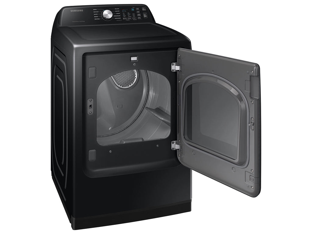 Samsung 4.5 cu. ft. Capacity Top Load Washer with Active WaterJet in Platinum WA45T3400AP - Certified Refurbished and Samsung 7.4 cu. ft. Smart Electric Dryer with Sensor Dry 16042 - DVE47CG3500V - Scratch & Dent (Minor)