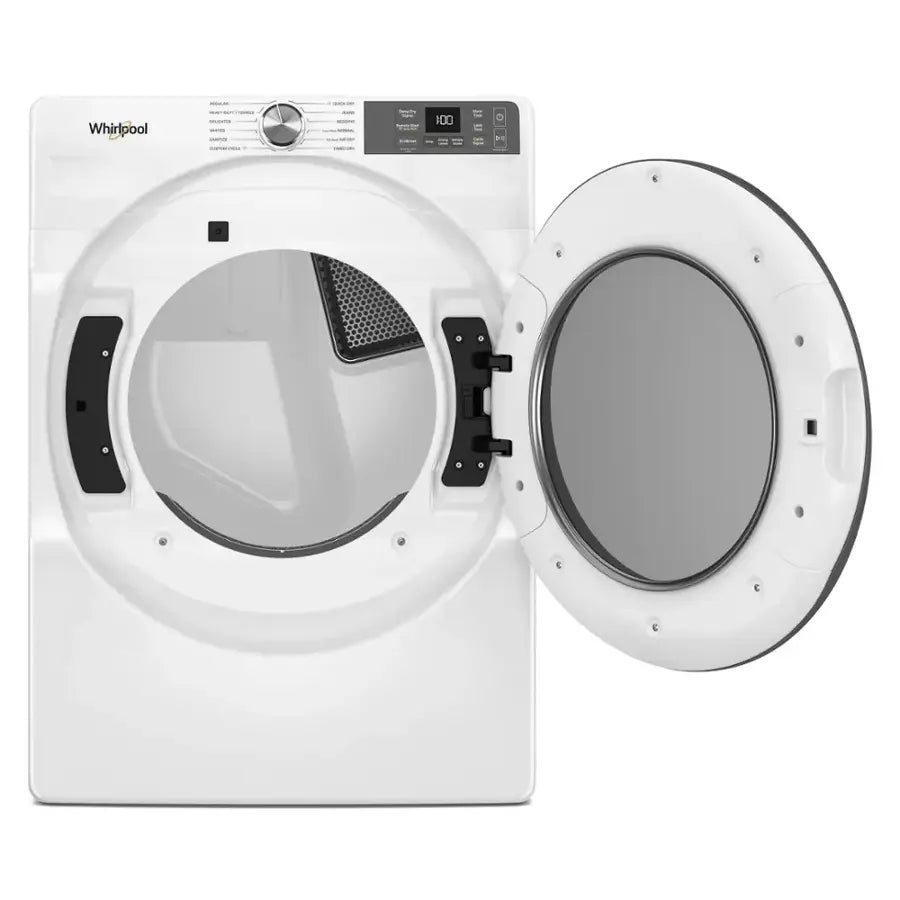 Pictures of Whirlpool 4.5 cu. ft. Smart Front Load ENERGY STAR® Washer with FreshFlow™ Vent System WFW5720RW - New in Box and Whirlpool 7.4 cu. ft. Smart Front Load ENERGY STAR® Electric Dryer with Wrinkle Shield™ Option WED5720RW - Open Box - Neu Appliance Outlet - Discount Appliance Outlet in Austin, Tx