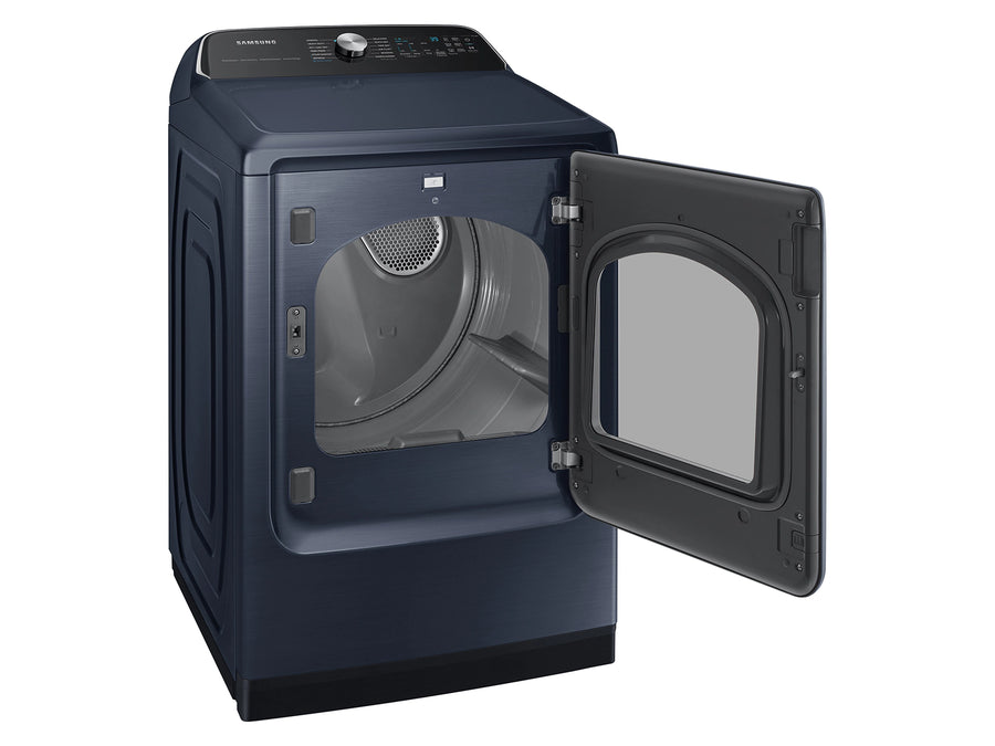 Samsung Stainless Steel 5.0 Cu. Ft. Washer with SuperSpeed and Active WaterJet WA50R5400AV - Certified Refurbished and Samsung Electric 7.4 Cu. Ft. Dryer with PetCare Dry and Steam Sanitize+ DVE54CG7150D - Scratch and Dent (Moderate)