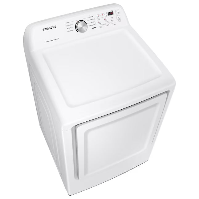 Samsung 4.5 cu. ft. Top Load Washer with Vibration Reduction Technology+ in White WA45T3200AW - Scratch & Dent (Minor) and Samsung 7.2 cu. ft. Electric Dryer with Sensor Dry in White 16251 - DVE45T3200W - Open Box