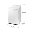 Pictures of Samsung 4.5 cu. ft. Top Load Washer with Vibration Reduction Technology+ in White WA45T3200AW - New in Box and Samsung 7.2 cu. ft. Electric Dryer with Sensor Dry in White DVE45T3200W - New in Box - Neu Appliance Outlet - Discount Appliance Outlet in Austin, Tx