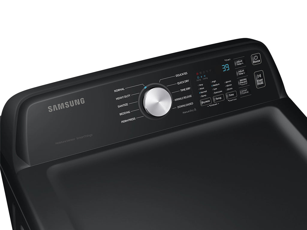 Samsung 4.5 cu. ft. Capacity Top Load Washer with Active WaterJet in Platinum WA45T3400AP - Certified Refurbished and Samsung 7.4 cu. ft. Smart Electric Dryer with Sensor Dry 16042 - DVE47CG3500V - Scratch & Dent (Minor)