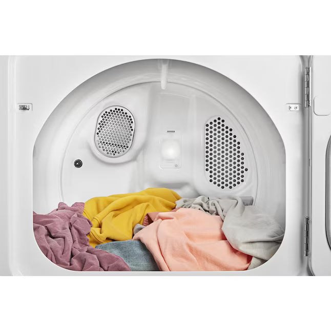 Whirlpool Top Load Style Electric Moisture Sensing 7.0 Cu. Ft. Dryer with Steam WED5050LW - Open Box