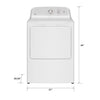 GE® 4.3 cu. ft. Capacity Washer with Stainless Steel Basket GTW385ASWWS - Certified Refurbished and GE® 7.2 cu. ft. Capacity Electric Dryer with Up To 120 ft. Venting and Reversible Door 16081 - GTD38EASWWS - Certified Refurbished