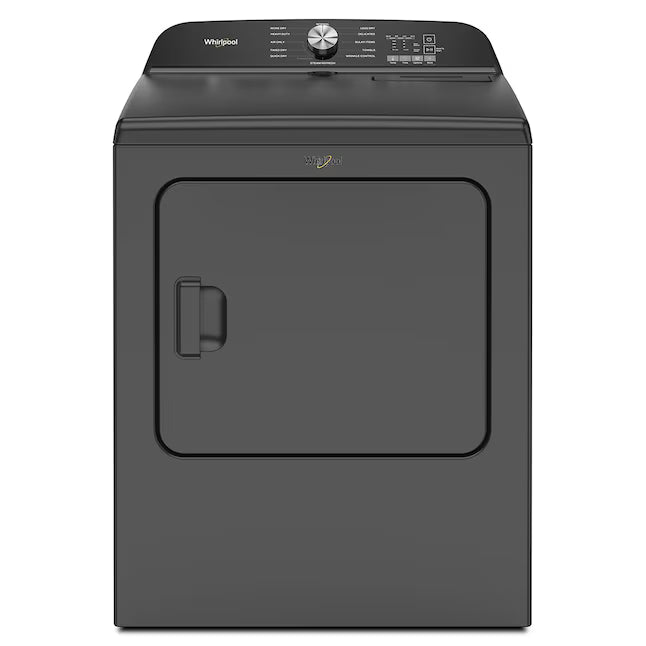 Whirlpool Volcano Black Electric 7.0 Cu. Ft. Dryer with Steam Refresh Cycle and Moisture Sensor WED6150PB - Scratch & Dent (Minor)
