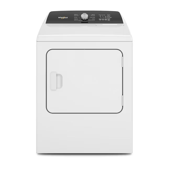 Whirlpool Top Load Style Electric Moisture Sensing 7.0 Cu. Ft. Dryer with Steam WED5050LW - Open Box