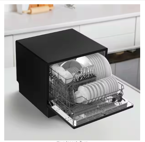 Pictures of MUELLER 21 in. Professional Digital Portable Countertop Dishwasher with 6 Place Settings in Black 25138SD802 - DW-600 - Scratch & Dent (Minor) - Neu Appliance Outlet - Discount Appliance Outlet in Austin, Tx