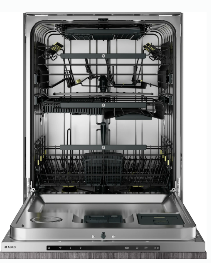 Asko 60+ Series 24 Inch Fully-Integrated Panel Ready Smart Dishwasher with 18 Place Settings, 15 Wash Cycles, 39 dBA, Flexiracks™, 10 Spray Zones, XXL Tub, Super Cleaning System+™, Aqua Safe™, and Kid Safe™ DFI786XXLSOF - Open Box