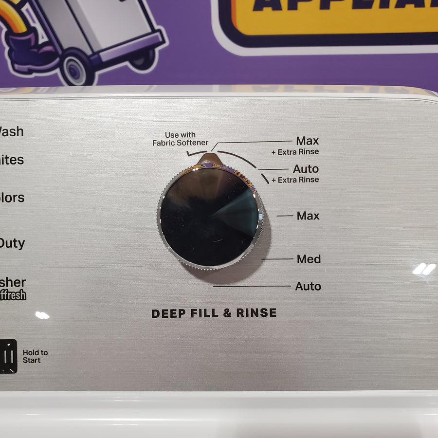 Maytag 4.5 cu. ft. Capacity Top Load Washer with Power™ Agitator and Deep Fill MVW4505MW - Open Box and Maytag 7.0 cu. ft. Capacity Top Load Electric Wrinkle Prevent Dryer 16257 - MED4500MW - Scratch & Dent (Minor)