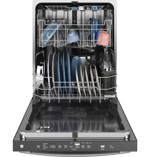 GE® Fingerprint Resistant Stainless Steel ENERGY STAR® Top Control with Stainless Steel Interior Dishwasher with Sanitize Cycle GE9849 - GDT670SYVFS - New in Box