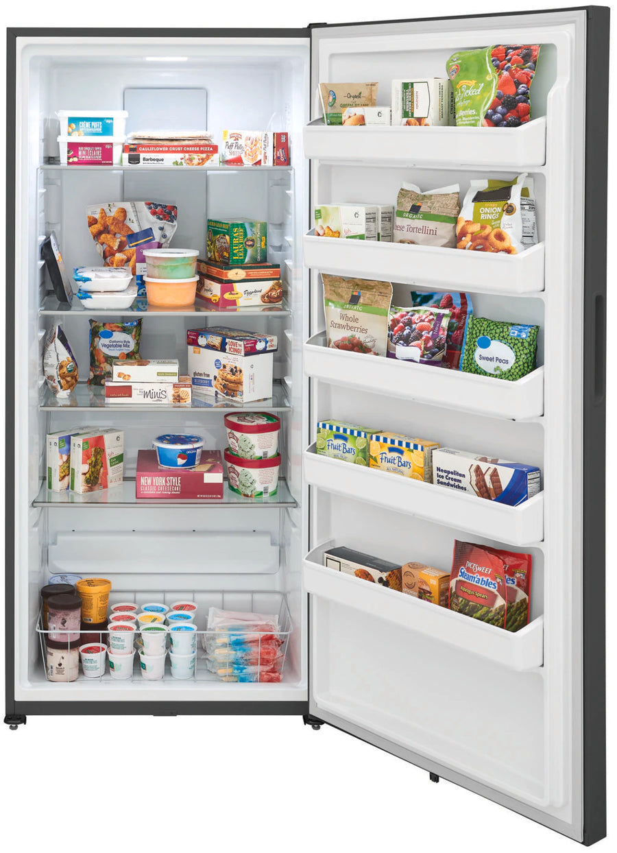 Frigidaire 20 Cu. Ft. Garage Ready Upright Freezer in Carbon 20132SD378 - FRUF2020AN - Scratch & Dent (Moderate)