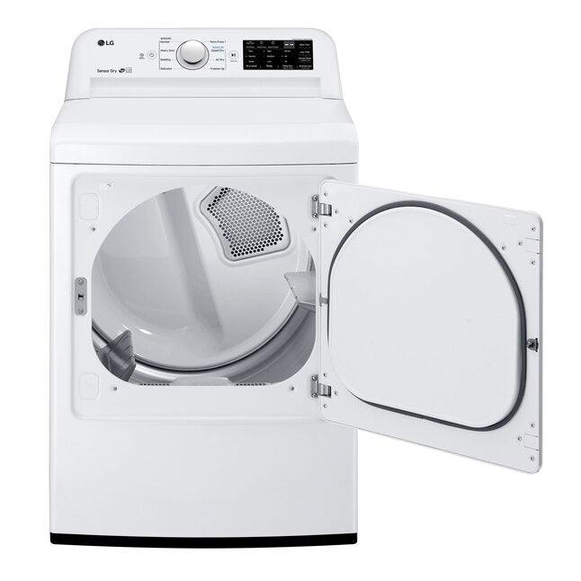 LG White Top Load 5.0 Cu. Ft. Mega Capacity Washer with TurboDrum Technology WT7150CW - Certified Refurbished and LG 7.3-cu ft Vented Gas Dryer in White 16301 - DLG7101W - Certified Refurbished