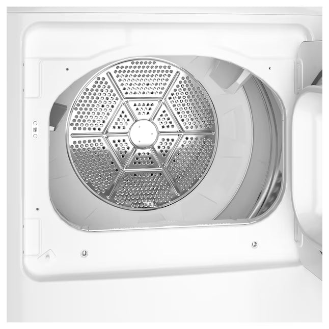 GE White Electric 7.2 Cu. Ft. Capacity Dryer with Up to 120 Ft. Venting and Reversible Door 31135SD247 - GTD38EASWWS - Scratch & Dent (Moderate)