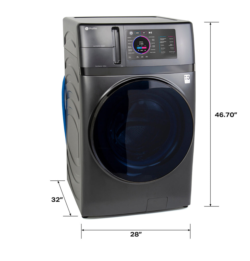 Pictures of GE Profile Energy Star Ultra Fast 4.8 Cu. Ft. Capacity 2-in-1 Washer and Dryer with Ventless Inverter Heat Pump Technology and Pet Hair Removal PFQ97HSPVDS - New - Neu Appliance Outlet - Discount Appliance Outlet in Austin, Tx