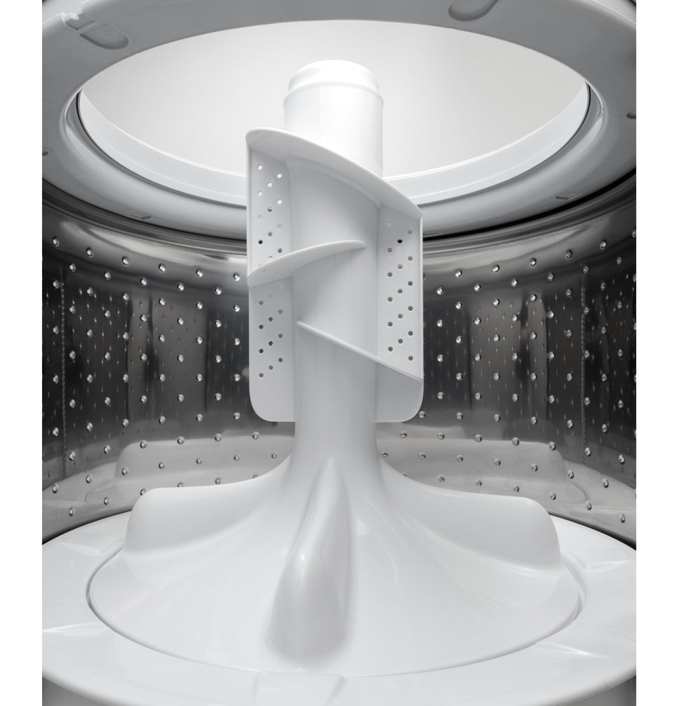 Pictures of Hotpoint White Top Load 3.8 Cu. Ft. Washer with Stainless Steel Basket and Heavy Duty Agitator HTW240ASKWS - Certified Refurbished - Neu Appliance Outlet - Discount Appliance Outlet in Austin, Tx