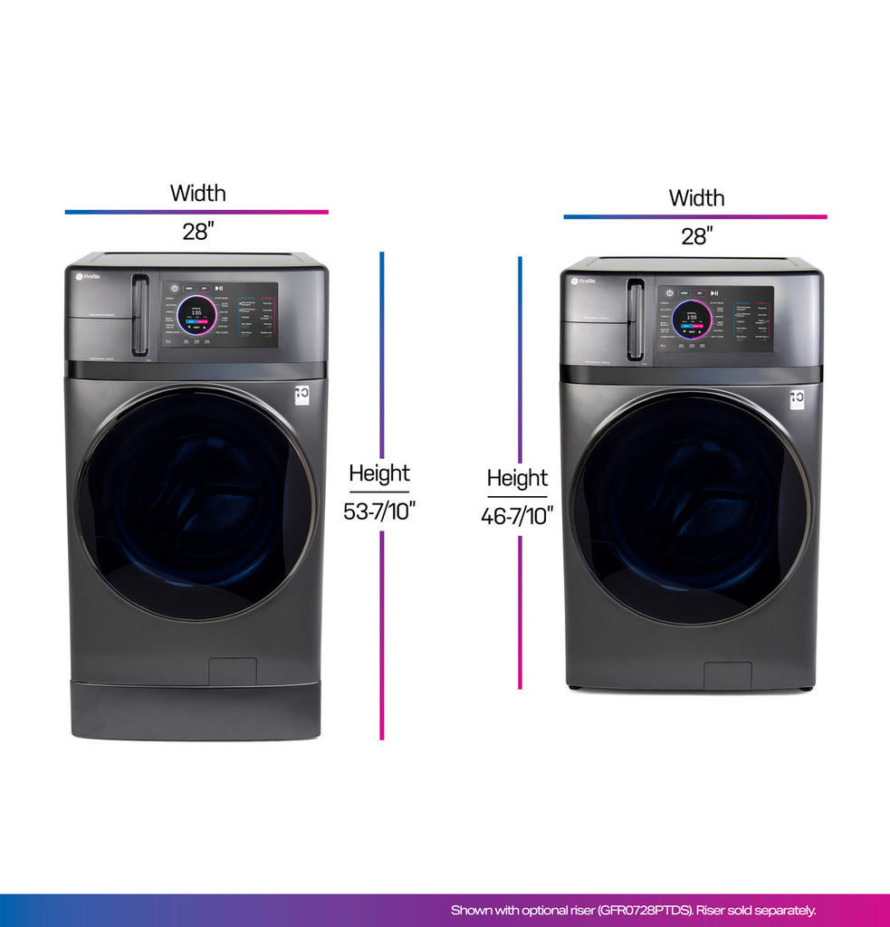 Pictures of GE Profile Energy Star Ultra Fast 4.8 Cu. Ft. Capacity 2-in-1 Washer and Dryer with Ventless Inverter Heat Pump Technology and Pet Hair Removal PFQ97HSPVDS - New - Neu Appliance Outlet - Discount Appliance Outlet in Austin, Tx