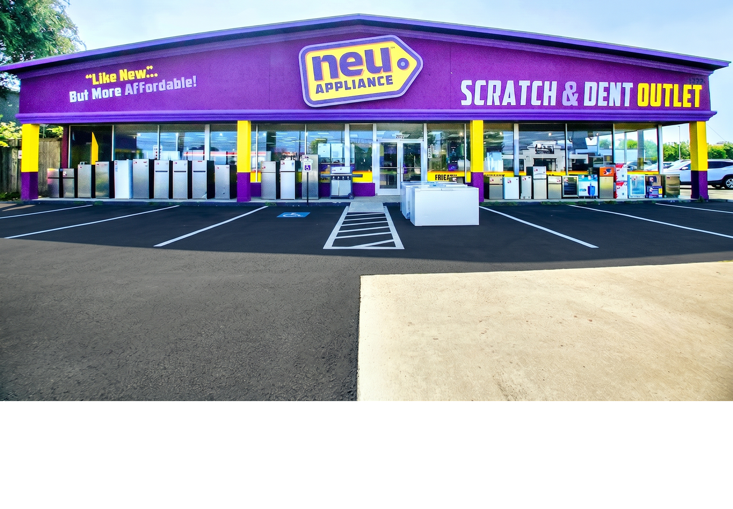 Neu Appliance Outlet storefront in Austin